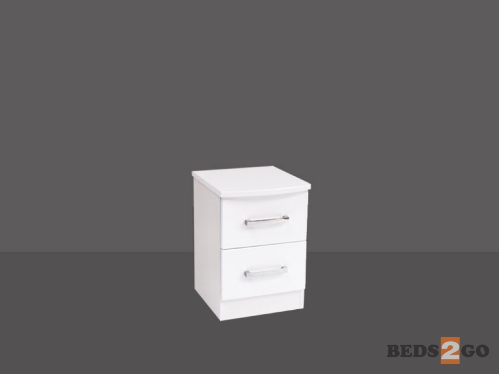 Miami 2 Drawer Bedside
